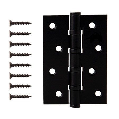Петля стальная RENZ 100*75*2,5, 4 подшипника, б/колп., черный арт: IN100-4BB FH B